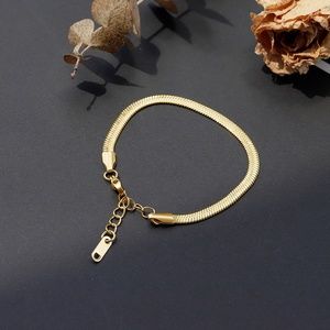 Gold Plated Herringbone Bracelet